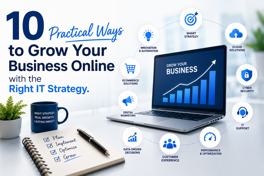 10 Practical Ways to Grow Your Business Online with the Right IT Strategy